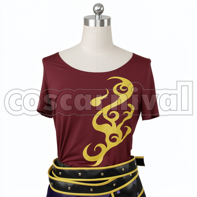 Otegine cosplay costume from Touken Ranbu, front view 2