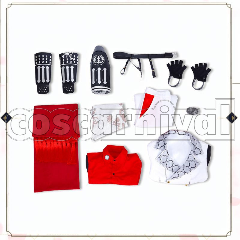 Tachi Ichimonji Norimune Cosplay cosplay costume from Touken Ranbu, set view