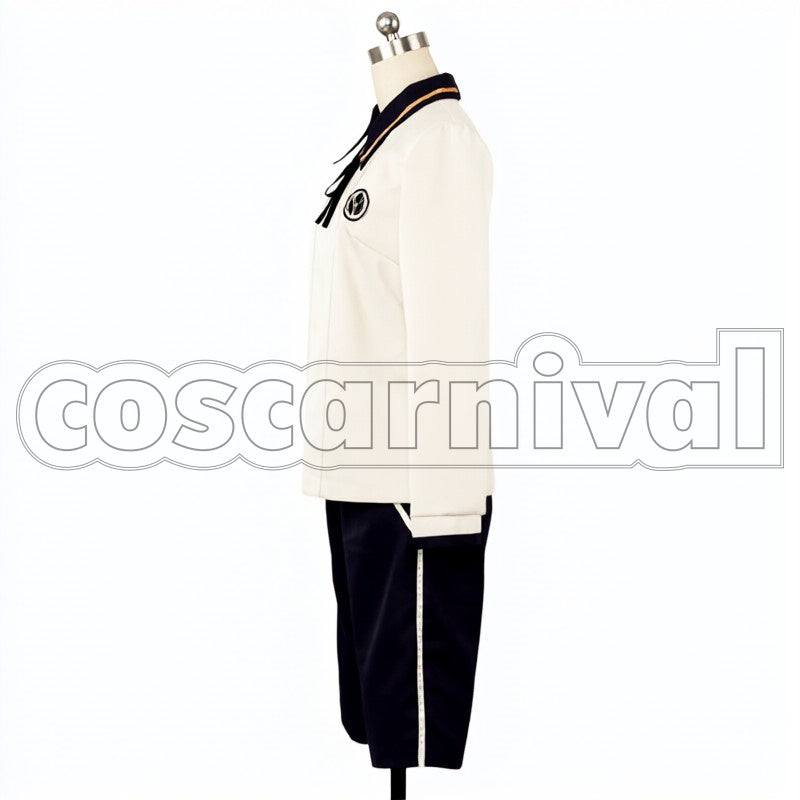 Warrior Atsu Toushirou Chores cosplay costume from Touken Ranbu Tantou, side view 2