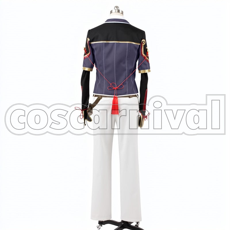 Warrior Horikawa Kunihiro cosplay costume from Touken Ranbu Wakizashi, back view