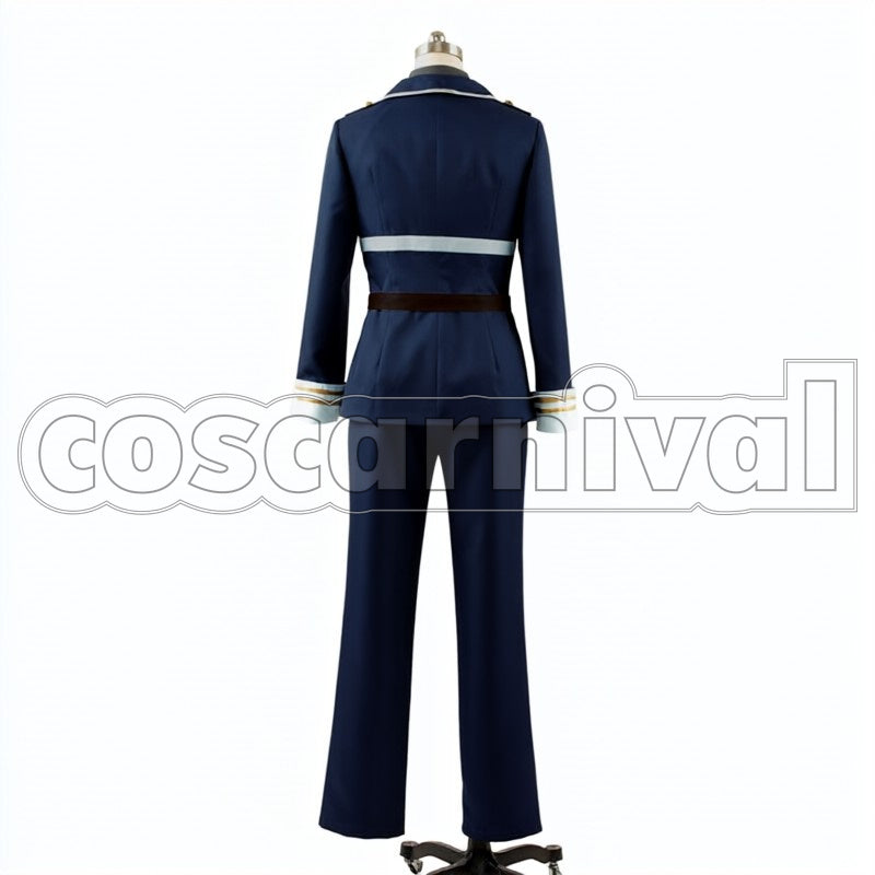 Warrior Namazuo Toushirou cosplay costume from Touken Ranbu Wakizashi, back view 3