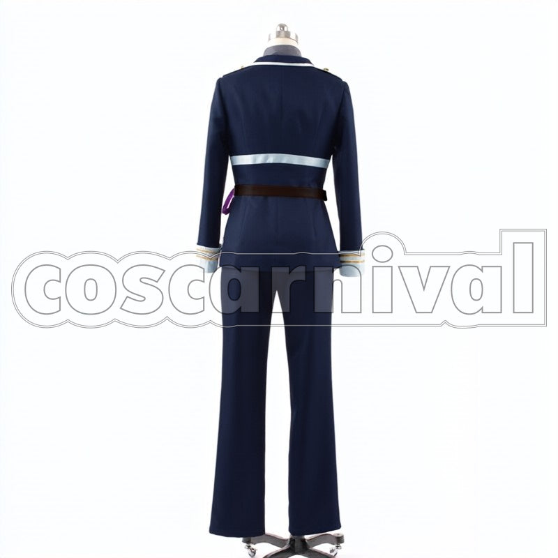 Warrior Honebami Toushirou cosplay costume from Touken Ranbu Wakizashi, back view 2