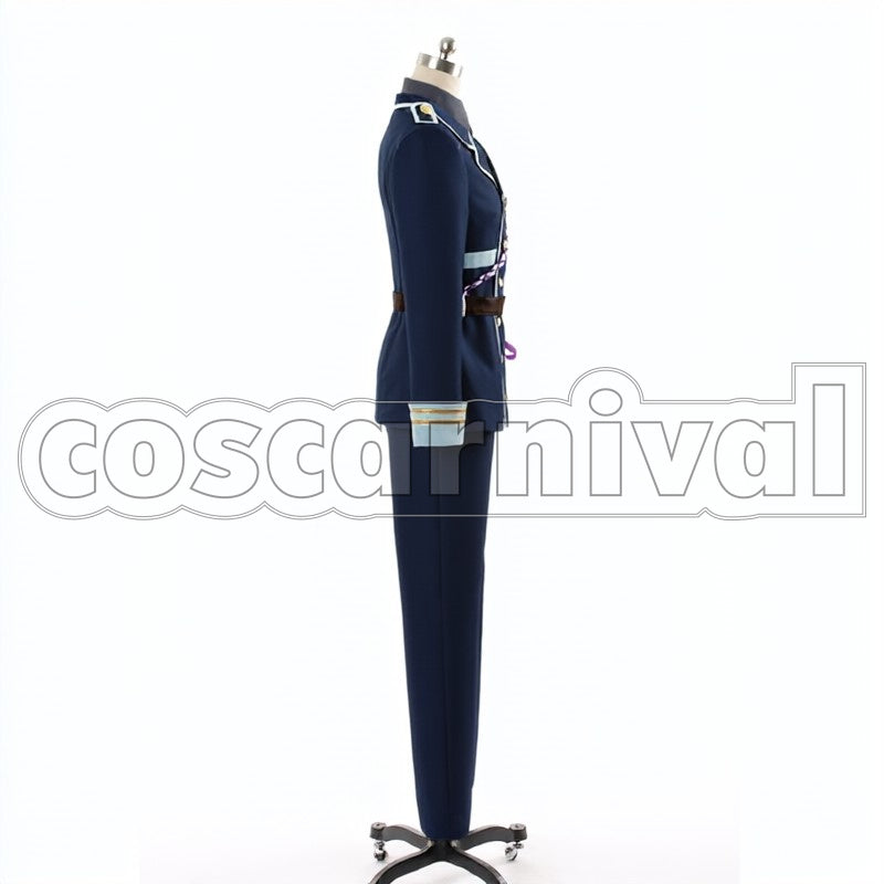 Warrior Honebami Toushirou cosplay costume from Touken Ranbu Wakizashi, side view
