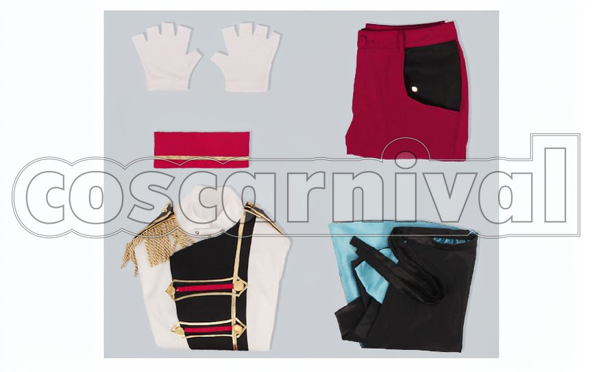 The Animation Minaduki Rui Stage Outfit Cosplay cosplay costume from Tsukiuta., set view