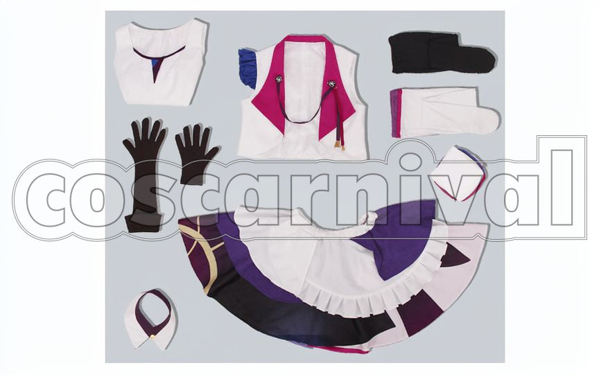 Yuki Hanazono Cosplay cosplay costume from Tsukiuta., set view