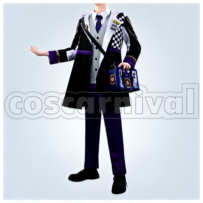 Ashengrotto Board Game Club Club Wear Cosplay cosplay costume from Disney Twisted-Wonderland Azul, front view 1