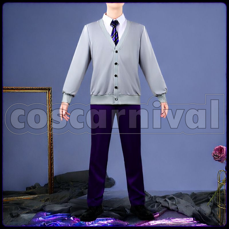 Ashengrotto Board Game Club Club Wear Cosplay cosplay costume from Disney Twisted-Wonderland Azul, front view 3