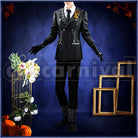 Ashengrotto Lost in the Book with Tim Burton's The Nightmare Before Christmas Halloween Cosplay cosplay costume from Disney Twisted-Wonderland Azul, front view 3
