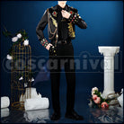 Trappola, Cater Diamond, Deuce Spade, Trey Clover, Riddle Rosehearts 5th Anniversary New Outfit Cosplay cosplay costume from Disney Twisted-Wonderland Ace, front view 3