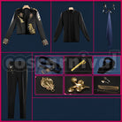 Trappola, Cater Diamond, Deuce Spade, Trey Clover, Riddle Rosehearts 5th Anniversary New Outfit Cosplay cosplay costume from Disney Twisted-Wonderland Ace, set view