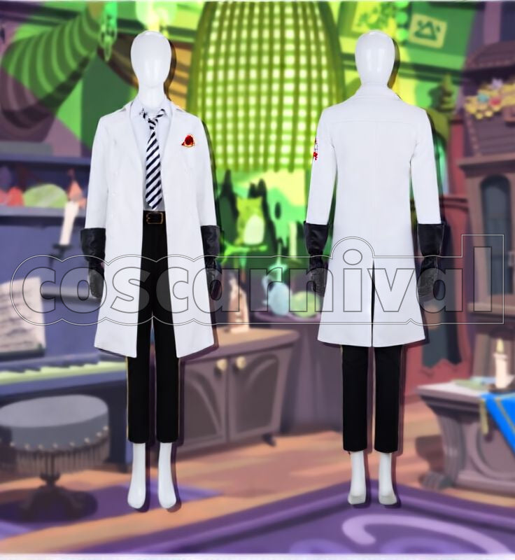 Trappola, Cater Diamond, Deuce Spade, Trey Clover Lab Coat Cosplay cosplay costume from Disney Twisted-Wonderland Ace, detail-1