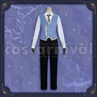 Ashengrotto, Jade Leech Octavinelle School Uniform Cosplay cosplay costume from Disney Twisted-Wonderland Azul, front view 5