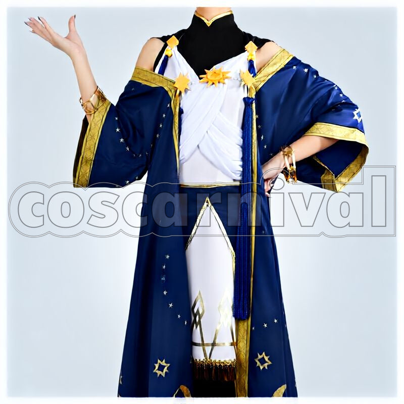 Spade, Trey Clover, Idia Shroud Wish Upon a Star / Starsending Robes Cosplay cosplay costume from Disney Twisted-Wonderland Deuce, front view 1