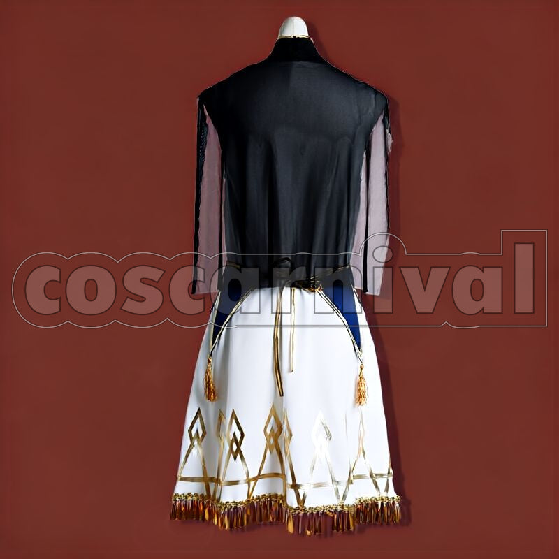 Spade, Trey Clover, Idia Shroud Wish Upon a Star / Starsending Robes Cosplay cosplay costume from Disney Twisted-Wonderland Deuce, back view 2