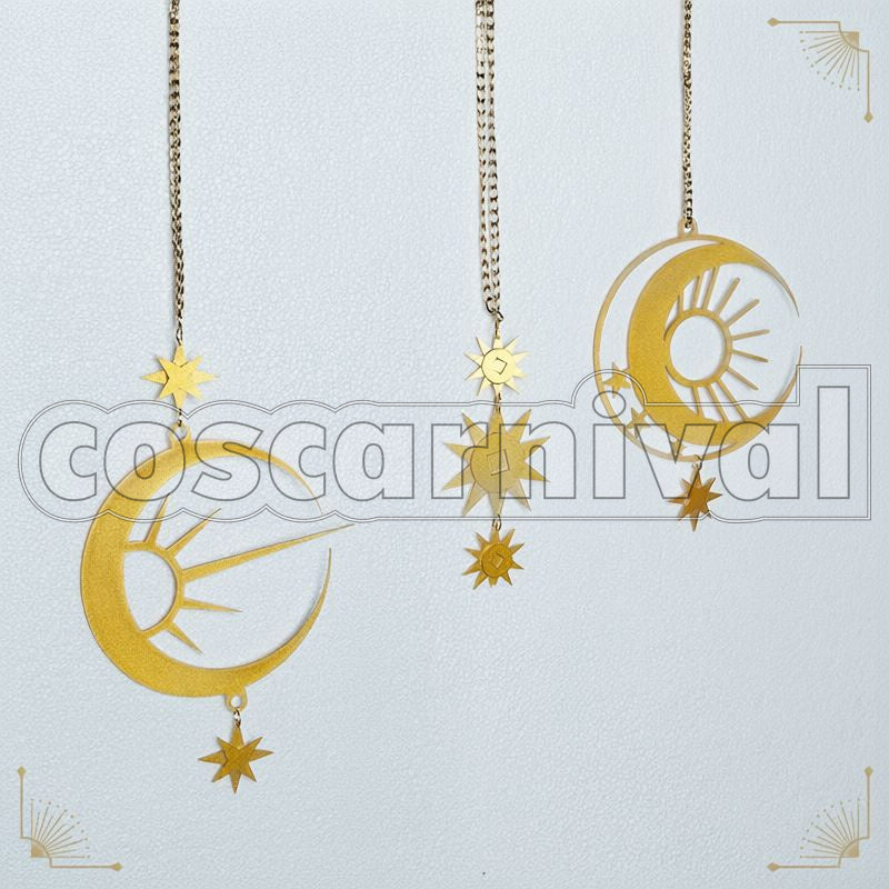 Spade, Trey Clover, Idia Shroud Wish Upon a Star / Starsending Robes Cosplay cosplay costume from Disney Twisted-Wonderland Deuce, accessory set view