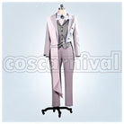 Shroud, Malleus Draconia, Lilia Vanrouge Platinum Jacket Cosplay cosplay costume from Disney Twisted-Wonderland Idia, front view 1