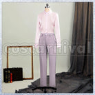 Shroud, Malleus Draconia, Lilia Vanrouge Platinum Jacket Cosplay cosplay costume from Disney Twisted-Wonderland Idia, front view 5