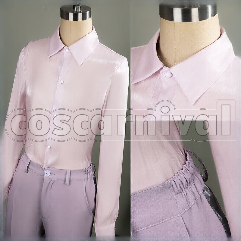 Shroud, Malleus Draconia, Lilia Vanrouge Platinum Jacket Cosplay cosplay costume from Disney Twisted-Wonderland Idia, front view 6