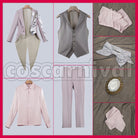Shroud, Malleus Draconia, Lilia Vanrouge Platinum Jacket Cosplay cosplay costume from Disney Twisted-Wonderland Idia, set view