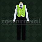 Draconia, Sebek Zigvolt Diasomnia School Uniform Cosplay cosplay costume from Disney Twisted-Wonderland Malleus, front view 4