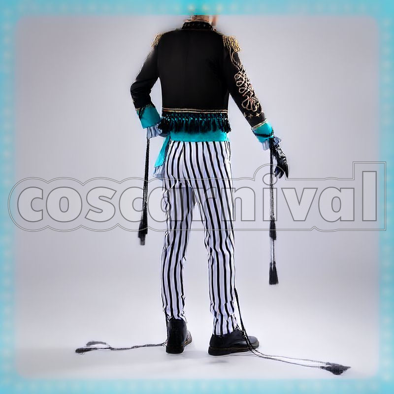 Leech Playful Land's Miraculous Marionettes Cosplay cosplay costume from Disney Twisted-Wonderland Floyd, back view