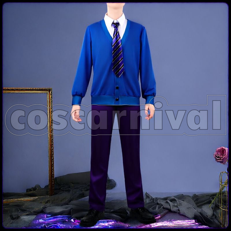 Shroud Board Game Club Club Wear Cosplay cosplay costume from Disney Twisted-Wonderland Idia, front view 3