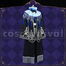 Shroud Glorious Masquerade: Let the Bell of Solace Ring Cosplay cosplay costume from Disney Twisted-Wonderland Idia, front view 3