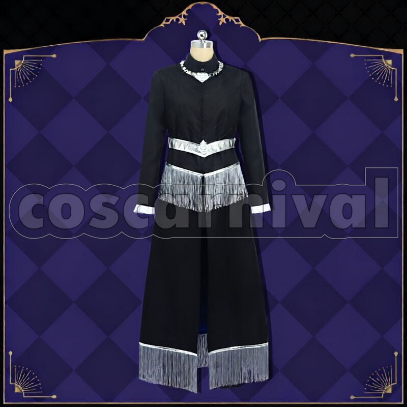 Shroud Glorious Masquerade: Let the Bell of Solace Ring Cosplay cosplay costume from Disney Twisted-Wonderland Idia, front view 5