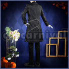 Shroud Lost in the Book with Tim Burton's The Nightmare Before Christmas Halloween Cosplay cosplay costume from Disney Twisted-Wonderland Idia, back view