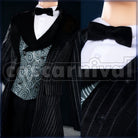 Shroud Lost in the Book with Tim Burton's The Nightmare Before Christmas Halloween Cosplay cosplay costume from Disney Twisted-Wonderland Idia, detail-1