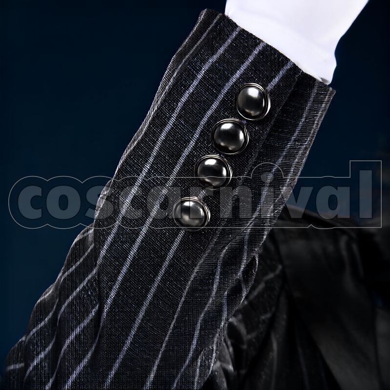 Shroud Lost in the Book with Tim Burton's The Nightmare Before Christmas Halloween Cosplay cosplay costume from Disney Twisted-Wonderland Idia, detail-4