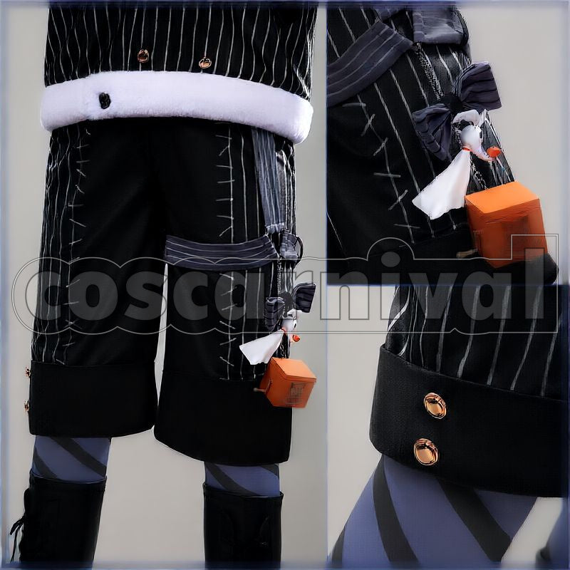 Vanrouge Lost in the Book with Tim Burton's The Nightmare Before Christmas First Christmas Cosplay cosplay costume from Disney Twisted-Wonderland Lilia, detail-4