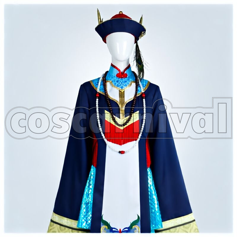 Vanrouge Diasomnia Jiangshi Cosplay cosplay costume from Disney Twisted-Wonderland Lilia, front view 1