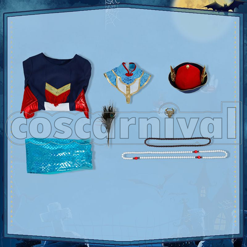 Vanrouge Diasomnia Jiangshi Cosplay cosplay costume from Disney Twisted-Wonderland Lilia, set view
