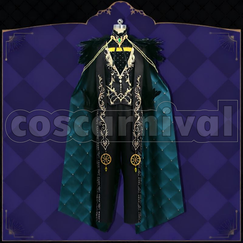 Draconia Glorious Masquerade: Let the Bell of Solace Ring Cosplay cosplay costume from Disney Twisted-Wonderland Malleus, front view 2