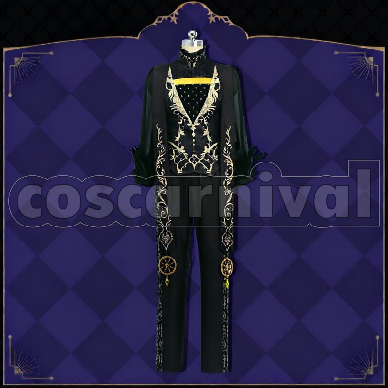 Draconia Glorious Masquerade: Let the Bell of Solace Ring Cosplay cosplay costume from Disney Twisted-Wonderland Malleus, front view 5