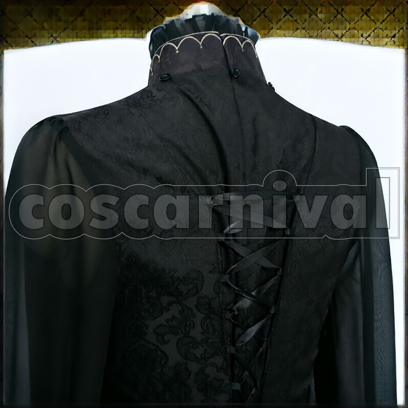 Draconia Glorious Masquerade: Let the Bell of Solace Ring Cosplay cosplay costume from Disney Twisted-Wonderland Malleus, detail-1