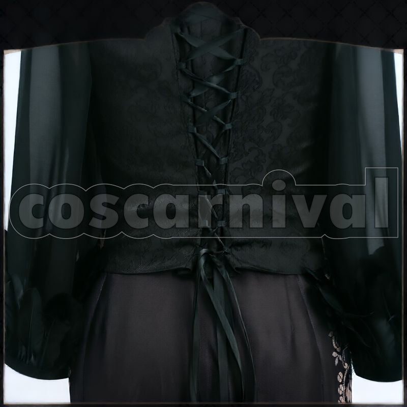Draconia Glorious Masquerade: Let the Bell of Solace Ring Cosplay cosplay costume from Disney Twisted-Wonderland Malleus, detail-2