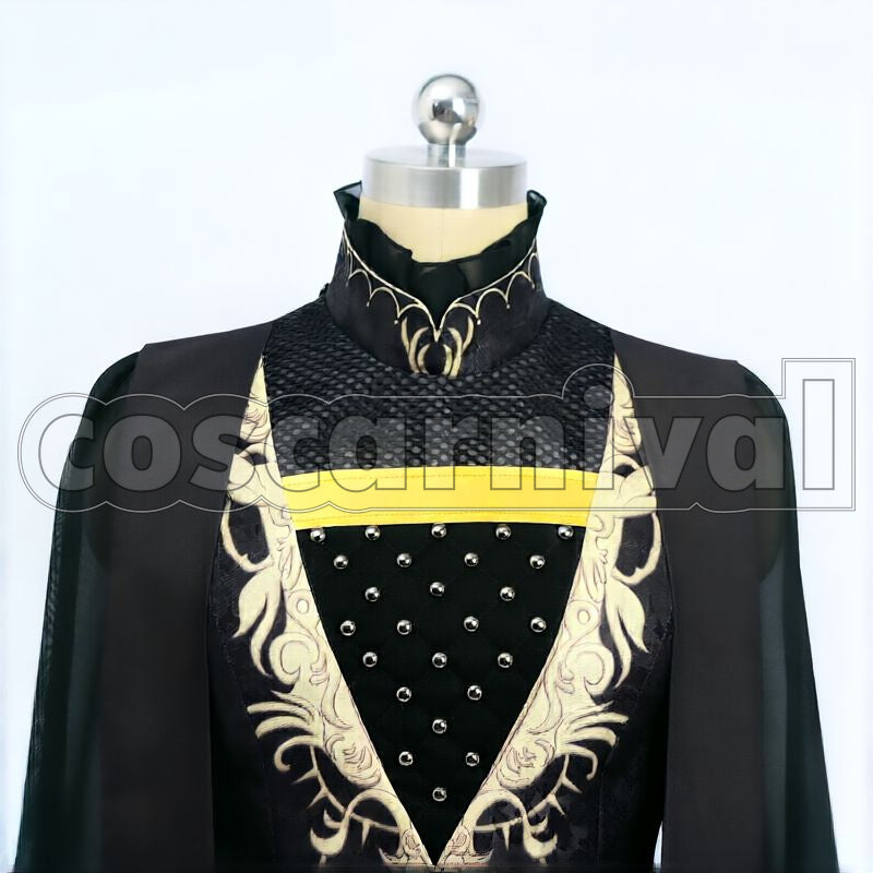 Draconia Glorious Masquerade: Let the Bell of Solace Ring Cosplay cosplay costume from Disney Twisted-Wonderland Malleus, detail-5