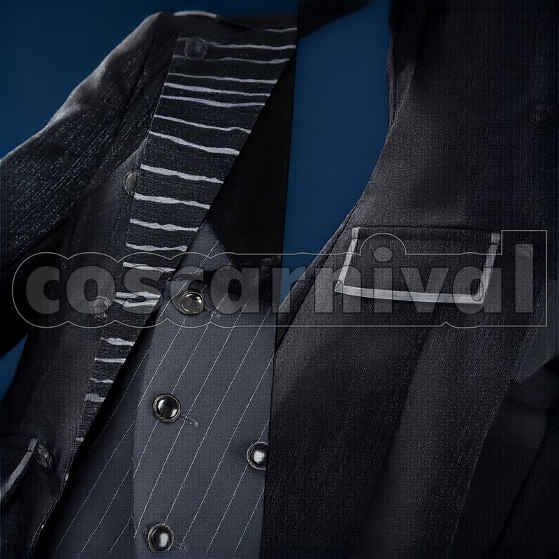 Draconia Lost in the Book with Tim Burton's The Nightmare Before Christmas Halloween Cosplay cosplay costume from Disney Twisted-Wonderland Malleus, detail-3