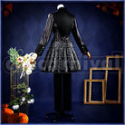 Rosehearts Lost in the Book with Tim Burton's The Nightmare Before Christmas Halloween Cosplay cosplay costume from Disney Twisted-Wonderland Riddle, back view 1