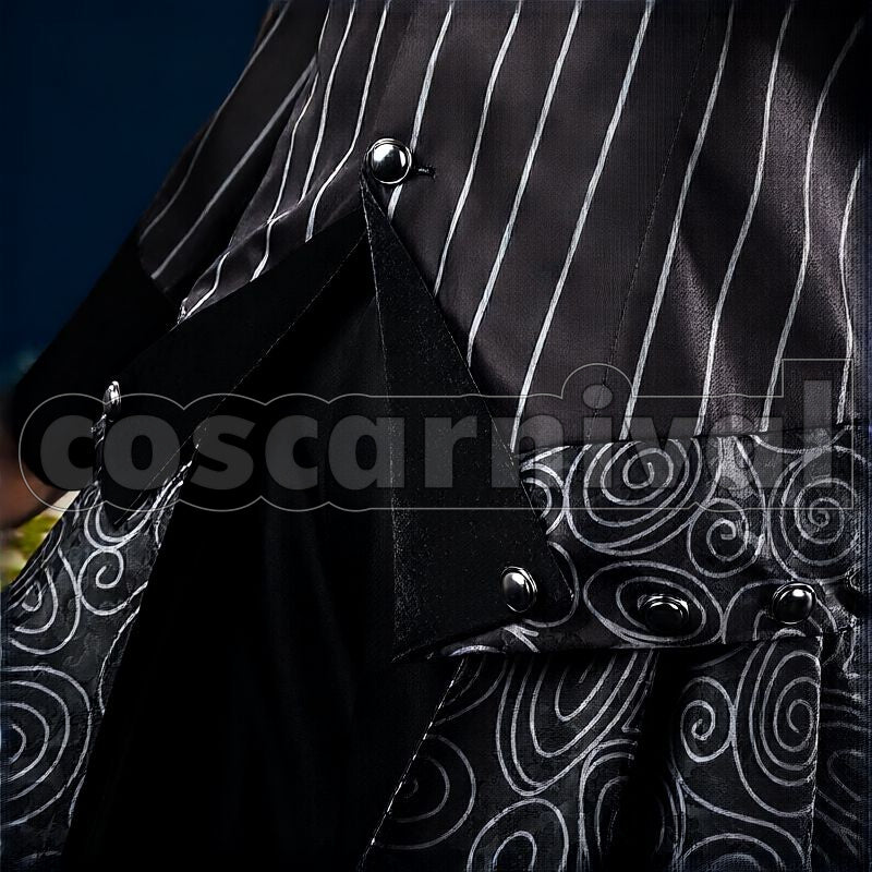 Rosehearts Lost in the Book with Tim Burton's The Nightmare Before Christmas Halloween Cosplay cosplay costume from Disney Twisted-Wonderland Riddle, detail-4