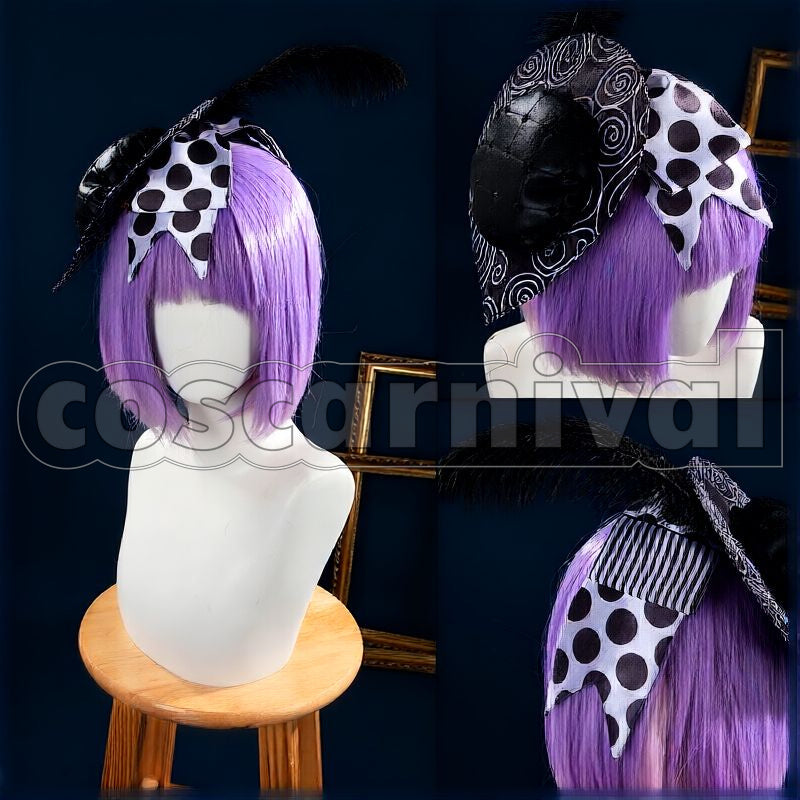 Rosehearts Lost in the Book with Tim Burton's The Nightmare Before Christmas Halloween Cosplay cosplay costume from Disney Twisted-Wonderland Riddle, accessory view