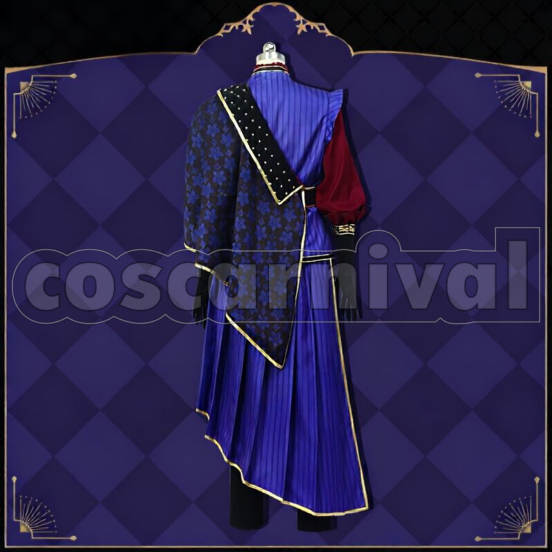 Hunt Glorious Masquerade: Let the Bell of Solace Ring Cosplay cosplay costume from Disney Twisted-Wonderland Rook, back view 1