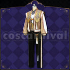 Bucchi Glorious Masquerade: Let the Bell of Solace Ring Cosplay cosplay costume from Disney Twisted-Wonderland Ruggie, front view 3
