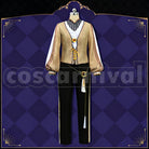 Bucchi Glorious Masquerade: Let the Bell of Solace Ring Cosplay cosplay costume from Disney Twisted-Wonderland Ruggie, front view 4