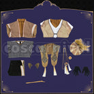 Bucchi Glorious Masquerade: Let the Bell of Solace Ring Cosplay cosplay costume from Disney Twisted-Wonderland Ruggie, set view