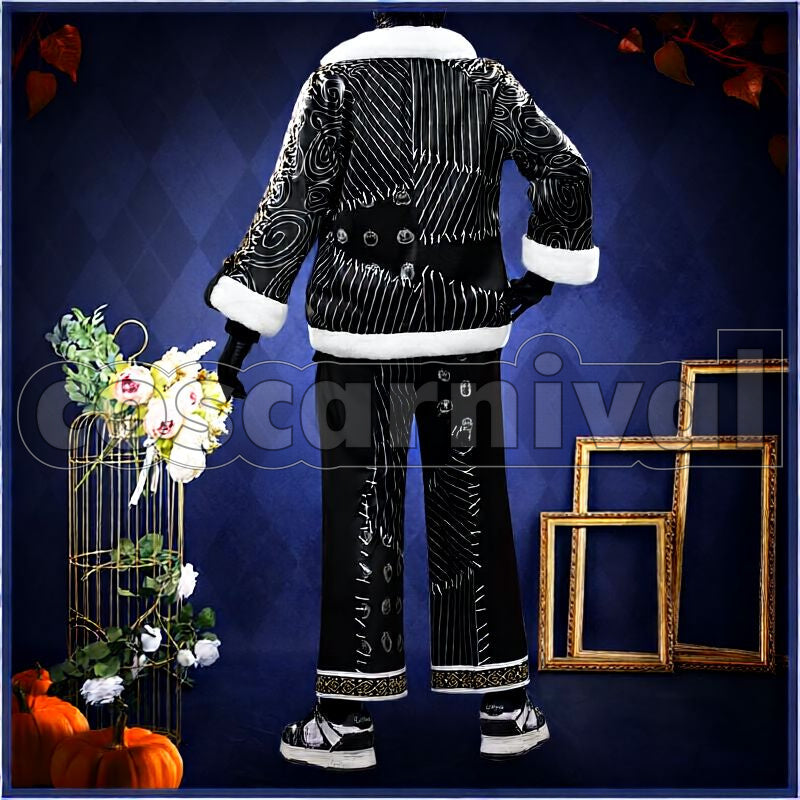 Bucchi Lost in the Book with Tim Burton's The Nightmare Before Christmas First Christmas Cosplay cosplay costume from Disney Twisted-Wonderland Ruggie, back view 1