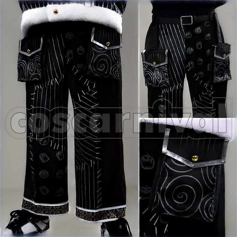 Bucchi Lost in the Book with Tim Burton's The Nightmare Before Christmas First Christmas Cosplay cosplay costume from Disney Twisted-Wonderland Ruggie, front view 5