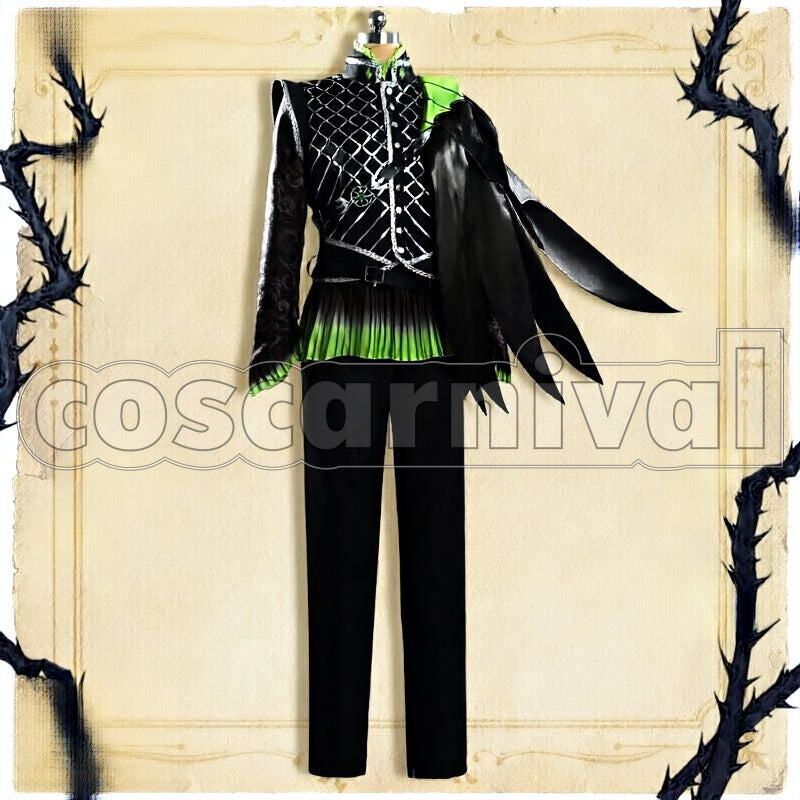 Glorious Masquerade: Let the Bell of Solace Ring Cosplay cosplay costume from Disney Twisted-Wonderland Silver, front view 3